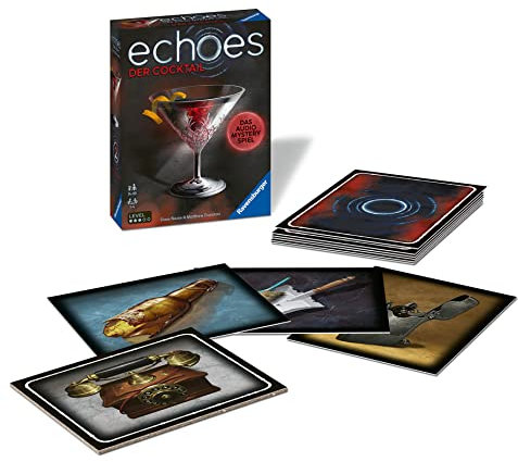 Ravensburger Echoes The Cocktail Audio Murder Mystery Spiel für Erwachsene und Kinder ab 14 Jahren - schnelle Spiele, Englische Ausgabe