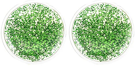 HEALLILY 2 STÜCKE Eye Pad Gel Eye Pad Kaltauge Heiße Kältekompresse Wiederverwendbare Gel Eye Pads Behandeln Blick Schwellungen Packungen für Tägliche Verwendung Grün