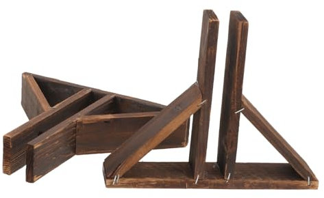 Kisangel 2st Zaunbasis Aus Massivem Holz Gartenzaunzubehör Zaunbasishalterung Siebplattenfüße Holzzaunpfostensockel Zaununterstützung Raumteilerhalterung Hölzern Künstliche Blumen Der Zaun