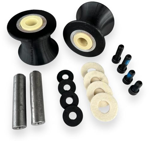2 x Replacement Roller Wheels - Compatible with Bowflex Max Trainers M3 M5 M6 M7 M8 (Pair)