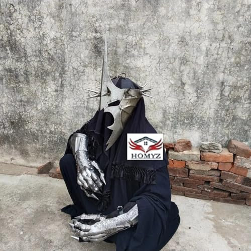 HOMYZ Mittelalterliches Nazgul Hexenkönig voller Rüstung Herr der Ringe Rüstung Cosplay LOTR Halloween-Kostüm