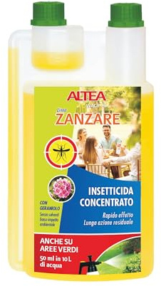 Tenokit Insetticida Zanzare Professionale Concentrato - Disinfestazione Blatte Acaricida Per Interno Ed Esterno - Antiformiche Effetto Prolungato - Flacone Da 1 L