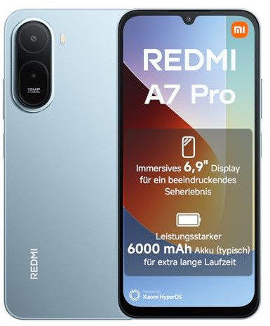 XIAOMI REDMI A7 Pro Smartphone 4+128GB,Blu,Display immersivo 6,9