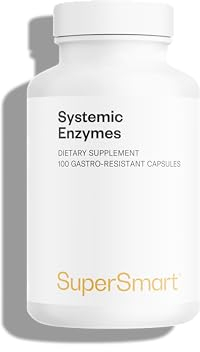 Systemische Enzyme - Starke entzündungshemmende Wirkung - 8 Enzyme | Pankreatin - Brommelain - Protease - Trypsin - Lipase - Papain - Peptidase - Chymotrypsin | Vegan - DrCaps™ - Supersmart