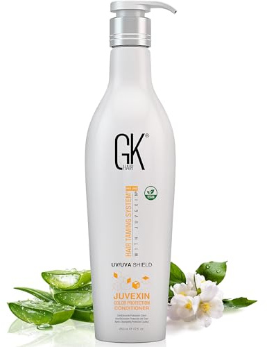 GK HAIR Global Keratin Colored Shield Conditioner (650ml/22 Fl Oz) for Dry, Deep Cleansing Moisturizing Treatment Heat Protection for Color Treated Dry Damaged Curly Frizzy - Sulfate Free