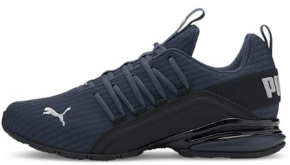 PUMA Men’s Axelion Block Road Running Shoes Blue Size UK 8