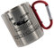 CreaLuxe Edelstahltasse mit Karabiner - Die besten Taucher heißen Wunschname - 330ml, Tasse personalisiert, Kaffeetasse, Bürotasse, Metalltasse mit Name