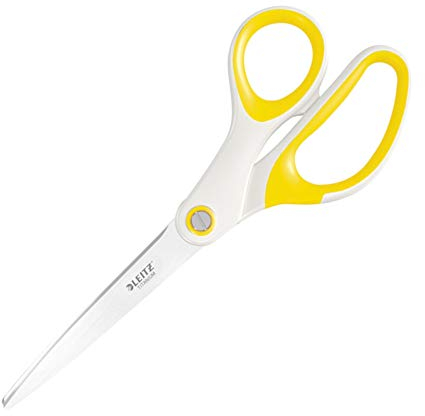 Leitz 53192054 Schere (Weiß/Gelb)