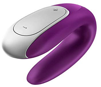 Satisfyer Double Fun Connect App Paar-Vibrator | Stimulator für G-Punkt & Klitoris | Sex-Spielzeug Stimulation für die Frau & Paare | Erotisches Frauen Sex Toys in Lila