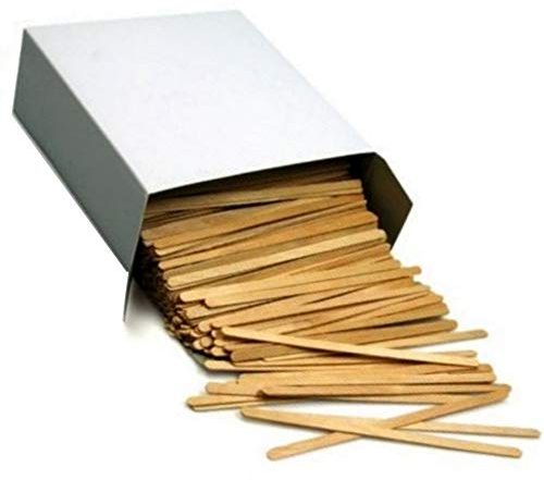 Trendsky 100x BIOLOGISCH ABBAUBAR Holz Rührstäbchen für Coffee to Go Kaffee Tee Rührer