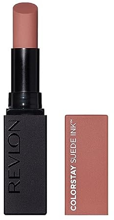 REVLON ColorStay Suede Ink, Barra de Labios Mate de Larga Duración con Fórmula No-Transfer, Enriquecido con Vitamina E, Hasta 8H de Cobertura Total, Tono 002 No Rules 2,55g