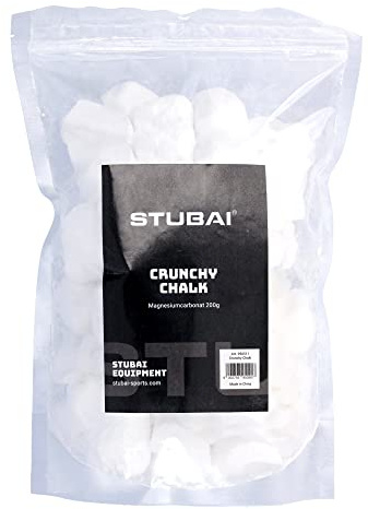 STUBAI Crunchy Chalk Poudre de magnésium pour escalade et boulder, 200 g, poudre de magnésie, sac de craie, sac de craie