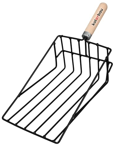KOTARBAU® Gemüseschaufel Kartoffelschaufel Gemüsespaten aus Stahldraht Kartoffelgabel mit Stiel Handschaufel Gartenschaufel Klein Pflanzschaufel