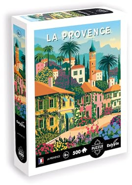 Sentosphère - Puzzle 500 pièces - Puzzle Adultes - Affiche - La Provence – Impression en 7 Couleurs – Toucher Soyeux – Qualité Premium - Boite compacte écologique - Made in France