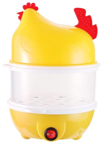 JIEBWCHA Cocedor De Huevos Duros - Cocedor De Huevos Escalfados Con Doble Nivel En De Gallina Para Tortillas Albóndigas | Máquina para Cocer Huevos en de Gallina con Doble Nivel para Tortillas,