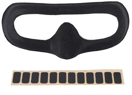 Vvikizy Ögonkudde för Avata2 Skyddsglasögon 3 Ansiktskudde Täcker Skum Stoppning med Mjukt Svamp Non Slip Band Justerbar Design Förbättrad Komfort Säker Passform (Grå)