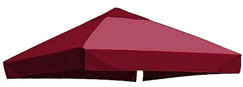 Waterproof 3meter x 3meter Gazebo Canopy Replacement Cover 2 Tier Sun Shade Pavilion Roof Top Tent for Outdoor Shelter