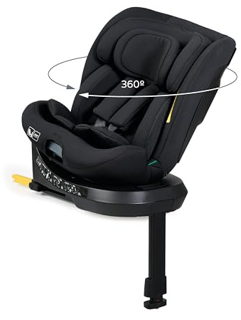 MS BabyWorld - Capri - Seggiolino auto I-Size Gruppo 0/1/2/3 | 40-150 cm | Isofix e gamba di sostegno | Nascita a 12 anni (0-36 kg) | A contramarta fino a 18 kg | Girevole 360° Universale