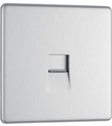 BG Electrical Single Telephone Slave Socket
