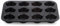 Prestige Inspire Bakeware Muffin Tin, 12 Cup - Black