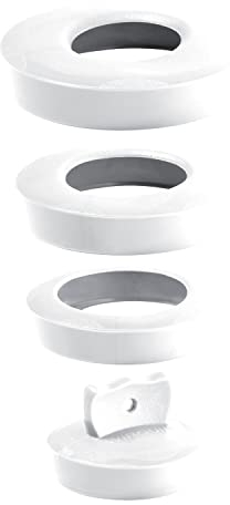 Wirquin 39224401 Kit bouchon universel pour vidage Ø36 à Ø58 mm, blanc