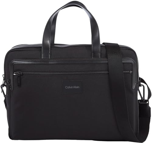 Calvin Klein Men's Ck Remote Pro Conv. Laptop Bag Computer Bag, Ck Black, One Size
