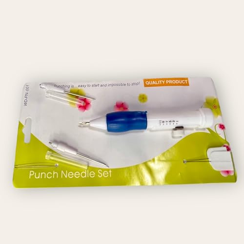 Penna Punch Needle per Ricamo – 3 aghi - Ago magico per ricami fai da te - Punch Needle principianti