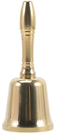 SOIMISS Timbre de Mano de Latón para Servicio Restaurantes y Campanilla Navideña Práctica y Ligera Sonido y Nítido para y Entrenamiento de Mascotas