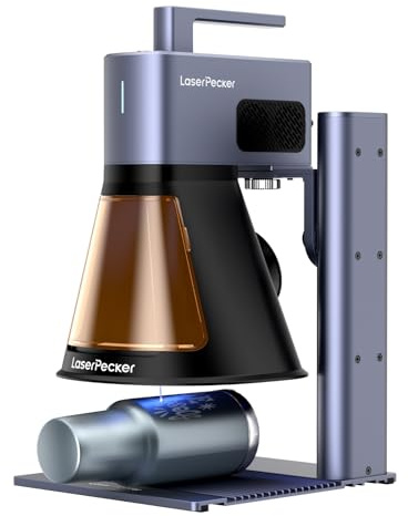 LaserPecker LP2 Plus Incisore Laser 10W a Diodo Mini Macchina per Incisione Ultraveloce Velocità 4000mm/s Risoluzione 4K Portatile per Legno, Pelle, Pietra, Acrilico, Metalli Rivestiti, DIY