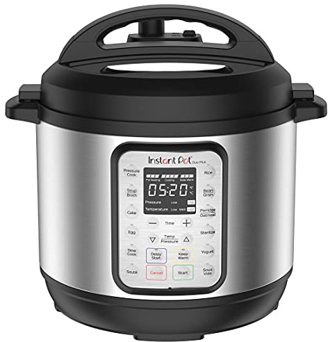 Instant Pot Duo Plus 9-in-1 Electric Pressure Cooker, Slow Cooker, Rice Cooker, Steamer, Sauté, Yogurt Maker, Warmer & Sterilizer, Includes App With Over 800 Recipes, Stainless Steel, 3 Quart