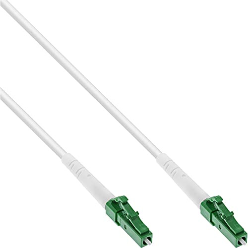 InLine LWL Simplex Kabel, FTTH, LC/APC 8° zu LC/APC 8°, 9/125µm, OS2, Verschiedene Längen, 10m