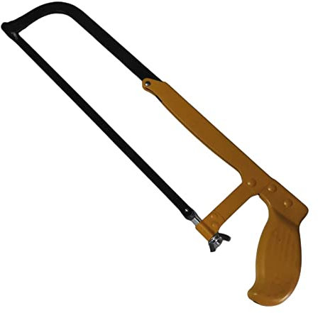 FAST WORLD SHOPPING ® Sierra manual de arco para sierra perforadora con regulación, longitud de la hoja de 200 a 300 mm, corte de madera, hierro fundido