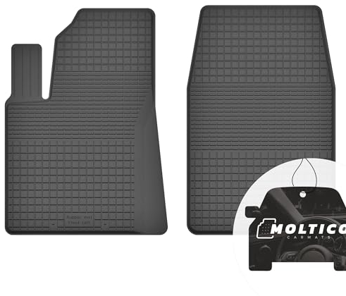 moto-MOLTICO Vorne Gummimatten Auto, 2-teiliges Set, Allwetter Gummi Fußmatten mit Rand, Antirutsch & Wasserfest Autoteppiche - passend für Peugeot 2008 I 2012-2019