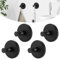 Starvortex 4pc Ganchos Ventosa Baño, Fuerte Colgador Toalla Baños Adhesivo, Perchas Baño sin Taladro, Reutilizable Negro Ganchos Ventosa Vacio, Ventosas para Azulejos Cocina Acesorios Cuartos Baños