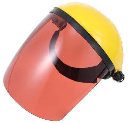 Homoyoyo Protezione Viso Saldatura Schermo Antiurto e Antivento, Visiera Per Testa Resistente Al Calore Per Lavori Di Ristrutturazione e Costruzione, Confezione