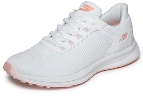 Skechers Chaussures GO Golf Club pour Femme, Blanc, 35 EU