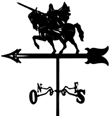 YXKJHH Veleta de Metal con Forma de Gallo, Veleta de Acero Inoxidable con Forma de águila para Decorar el jardín y el Patio, indicando la dirección del Viento.