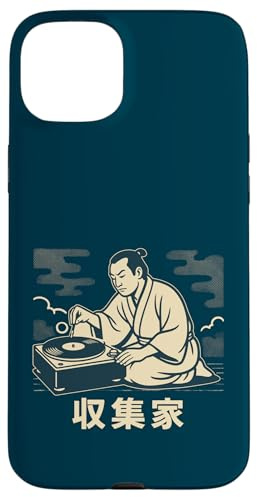 Samurai Tourne-Disque Vinyle pour DJ Coque pour iPhone 15 Plus