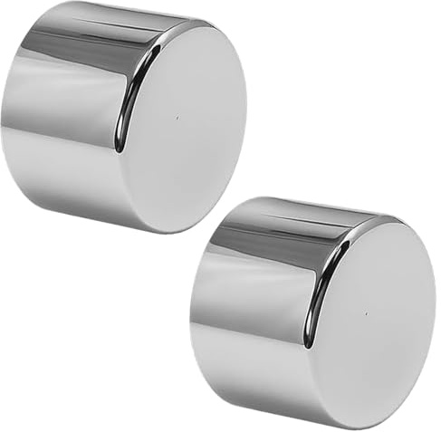Gipnva 2Pack Satin Steel Dimmer Knobs, Replacement Dimmer Switch Knob, Ø23.5mm x 13mm, Universal Replacement, 6mm D-Spindle