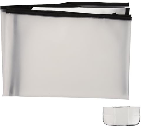 Amosfun Funda para Bolso Protectora Transparente de Mano Eva Lluvia | Acabado Esmerilado Borde, Fácil de Limpiar, para Camping y Actividades al Aire Libre
