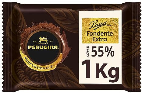 PERUGINA PROFESSIONALE Cioccolato Fondente Extra Luisa, Blocco 1kg