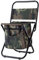 TentHome Campingstuhl mit Rückenlehne Klappstuhl Anglerstuhl Multifunktions-Angelrucksack Stuhl mit Kühltasche isolierter Tasche für Angeln Strand Camping Picknick Garten (Militärische Tarnung)