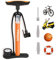 Fahrradpumpe Luftpumpe Fahrrad für alle Ventile, Standpumpe mit Großem Manometer bis 11 Bar/ 160 PSI, Standluftpumpe für Rennrad E-Bike, Mountainbike, Luftkissen