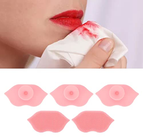 Pinceau de Gommage des Lèvres Outil de Gommage des Lèvres Pinceau Exfoliant pour les Lèvres, 5 PCS Brosse à Lèvres en Silicone Brosse à Lèvres Exfoliante Outil de Gommage des