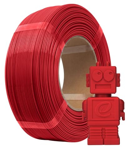 eSUN PLA Refill Filamento di ricarica 1,75 mm, filamento di stampa 3D senza spago Precisione, bobina da 1 kg (2,2 libbre) Filamento PLA veloce per stampanti ad alta velocità, Rosso fuoco