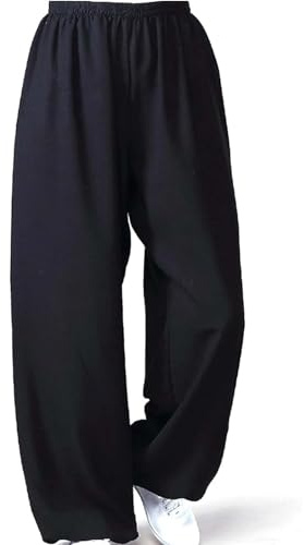 Tai Chi Pants Comfortable Breathable Tai Chi Trousers Unisex Soft Martial Arts Tai Chi Training Trousers for Martial Arts Taiji Kung Fu Wushu Yoga Casual Trousers,01,XS