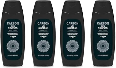 by Amazon Men Carbon Shower Gel, 2 x 500ml (Pack of 2)
