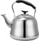 4L Stainless Steel Tea Kettle, Whistling Stovetop Tea Kettle Tea Pots with Handle, Stove Top Teapots Teakettle for Boiling Water Coffee Milk, Camping Kettle