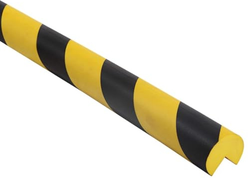 Kyvoria L-Shaped/Circular Edge Protector – 19 Durable Polyurethane Foam, High-Visibility Yellow/Black Stripes & Corner Safety Bumper for Impact Protection