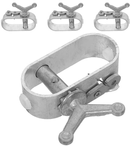 GALPADA Kit Tenditori Cavo D’acciaio 4 Pezzi Cricchetto Multiuso per Coperture Piscina e Recinzioni, Strumento Tensionamento Filo Resistente e Regolabile per Funi Metalliche